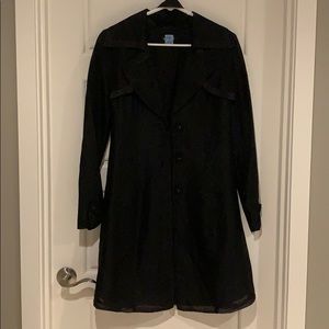 Bebe- sheer trench-like coat